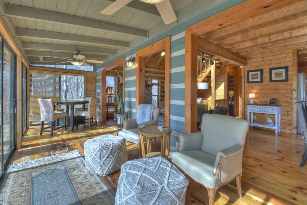 Waywish Waterfront Cabin In Blue Ridge Mountains Exterior photo